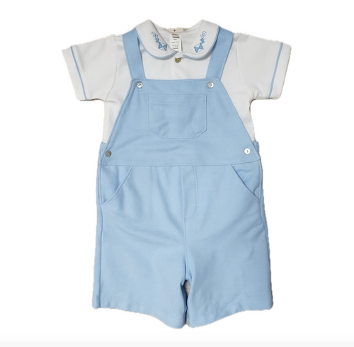 Spring Meadows 2 pc Boys Overall Set