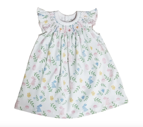 Girl's Bishop Bloomer SetEaster floral with Bunnies