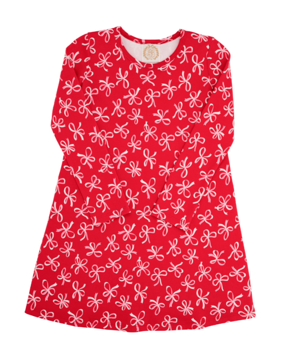 Long Sleeve Polly Play Dress- Bustling Bows