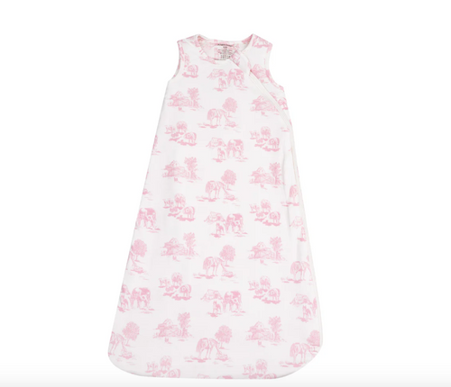 Pink Farm Toile Sleep Sack/Blanket