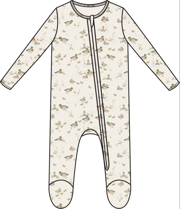 Duckling Families 2 Way Zipper Footie