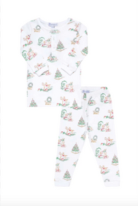 Boy Christmas Toile Pajama