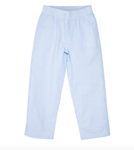 Sheffield Pant- Breakers Blue Seersucker