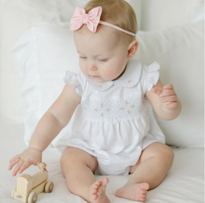 Charlotte's Classics Smocked Collared Flutters Bubble