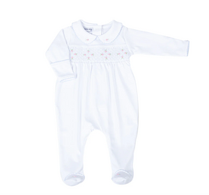 Charlotte's Classics Smocked Collared Footie