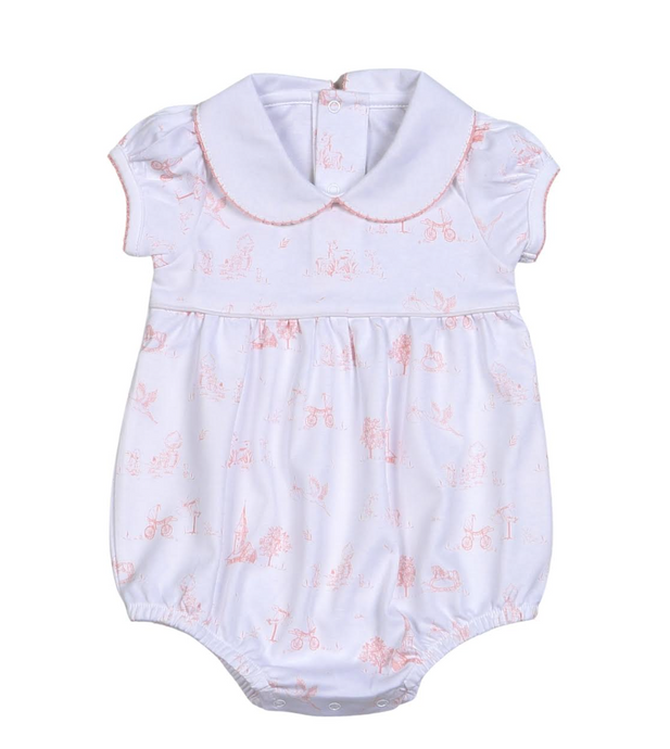 Pink Baby Toile Pima Bubble