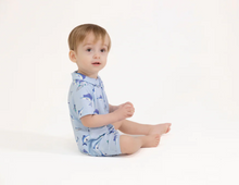 Deep Sea Fishing Blue Polo Shortie