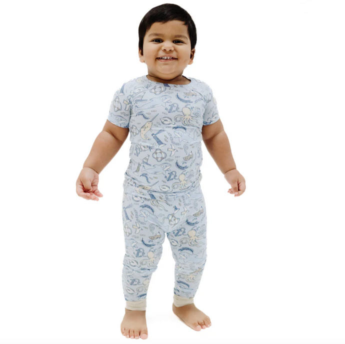 Nautical Notebook S/S Loungewear Set