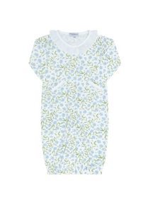 Blue Vines Print Gown