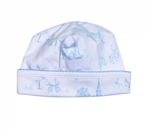 Blue Baby Toile Pima Hat
