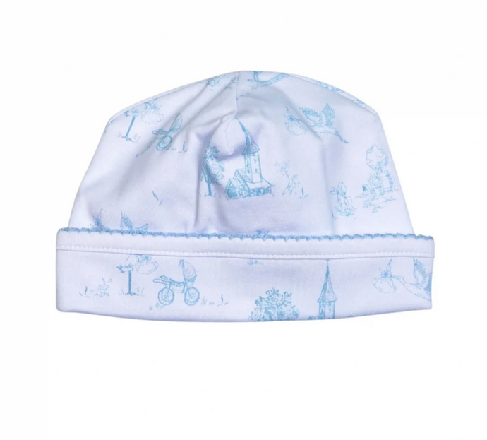 Blue Baby Toile Pima Hat