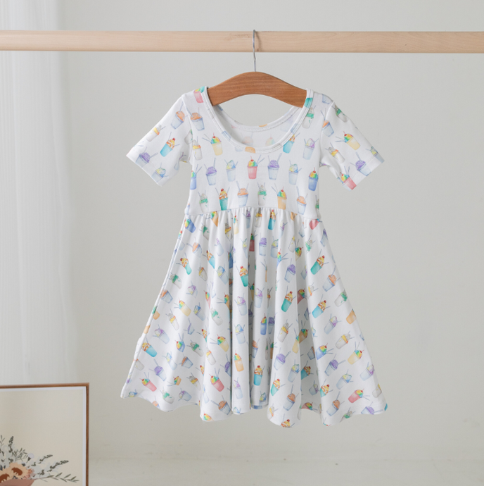 You Are My Sunshine Organic Cotton Twirl Dress