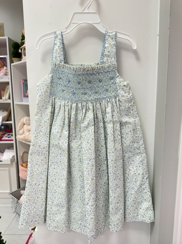 Floral Smocked Strap Dress