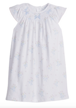 Smocked Bishop Dress- Blue Bow