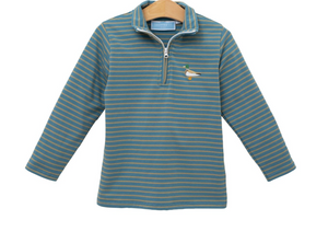 Mallard Embroidery Quarter Zip Pullover