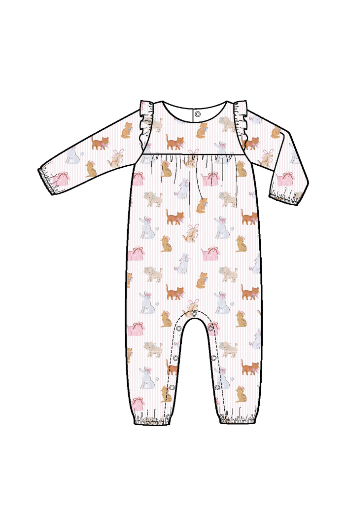 Fancy Pets - Ruffle Sleeve Romper
