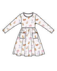 Fancy Pets- Twirly L/S Dress
