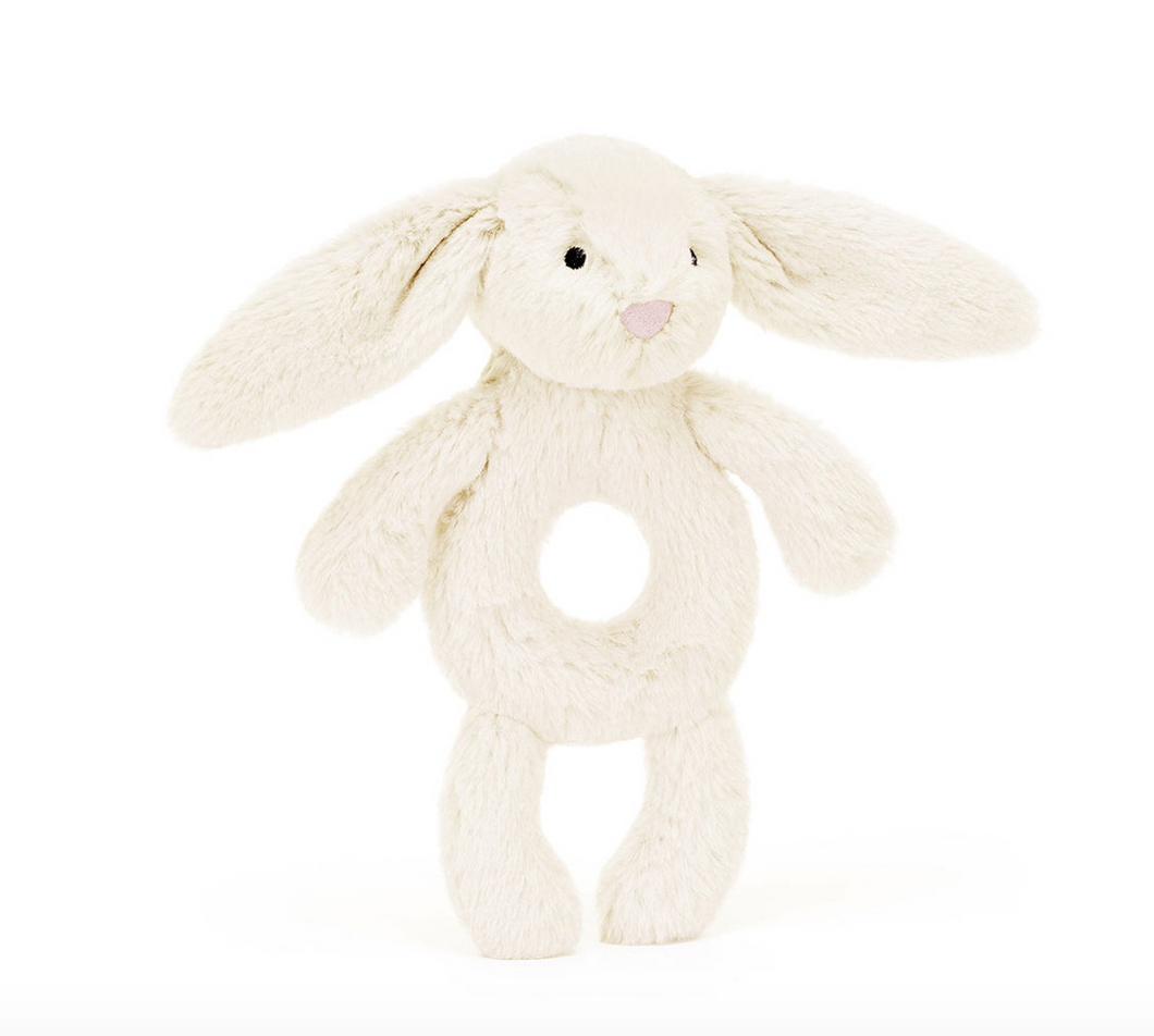 Bashful Cream Bunny Ring Rattle