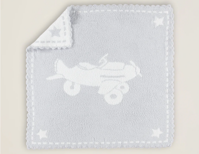 Cozy Chic Scalloped Airplane Blanket
