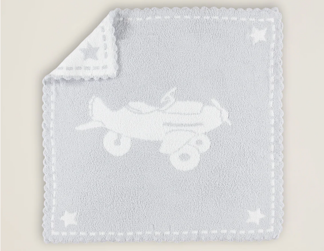 Cozy Chic Scalloped Airplane Blanket