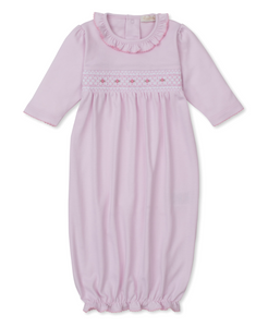 Pink Sack with Hand Smocking