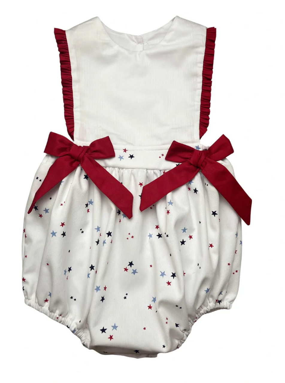 Elizabeth Bubble Red,White & Blue W/ Bow
