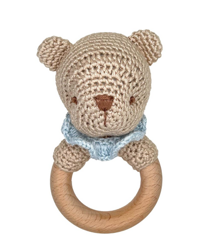 Bear Wood Ring Rattle