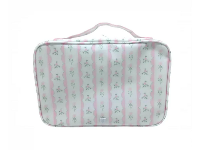 Hanging Toiletry Bag in Ribbon Floral