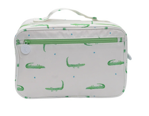 Hanging Toiletry Bag in Croc Print