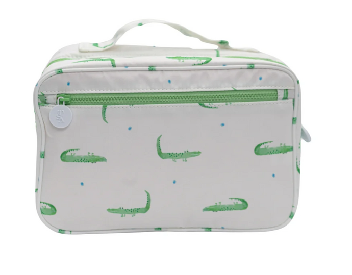 Hanging Toiletry Bag in Croc Print