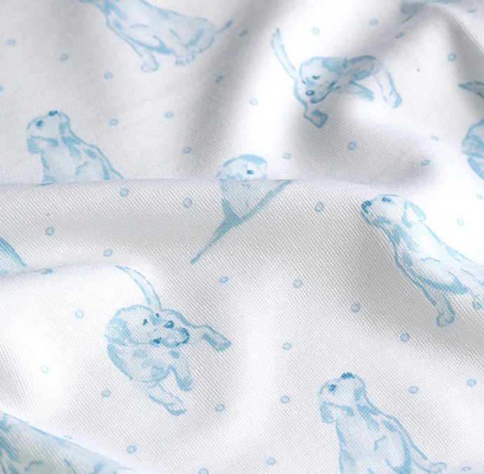 Blue Puppy Love Pajamas