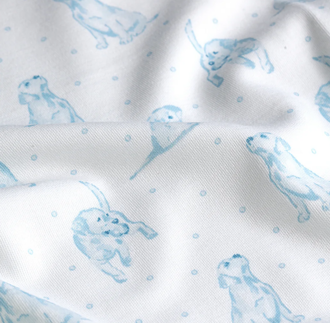 Blue Puppy Love Pajamas