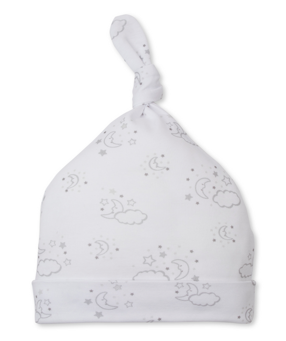 Cheerful Goodnight Hat in Silver
