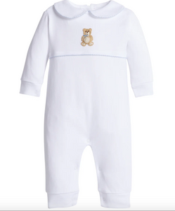 Crochet Playsuit - Blue Teddy Bear