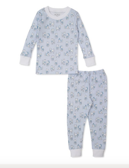 Pack of Pups Pajama Set - Blue