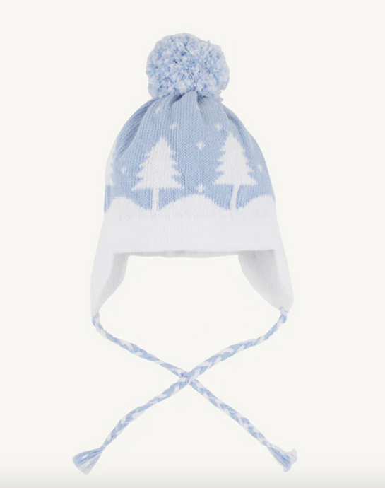 Parrish Pom Pom Hat in Beale Street Blue