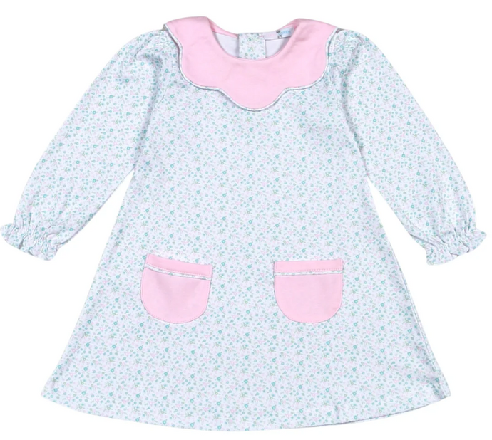Nicolle Scallop Pima Dress