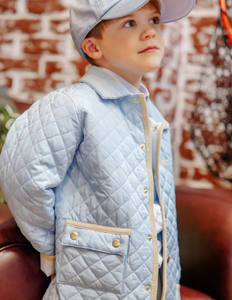 Caldwell Quilted Coat in Barrington Blue