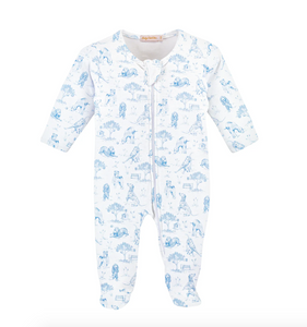 Barking Bliss Blue Footie