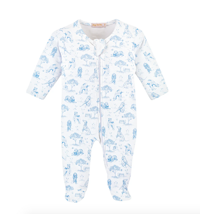 Barking Bliss Blue Footie