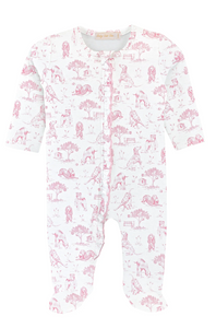 Barking Bliss Pink Footie