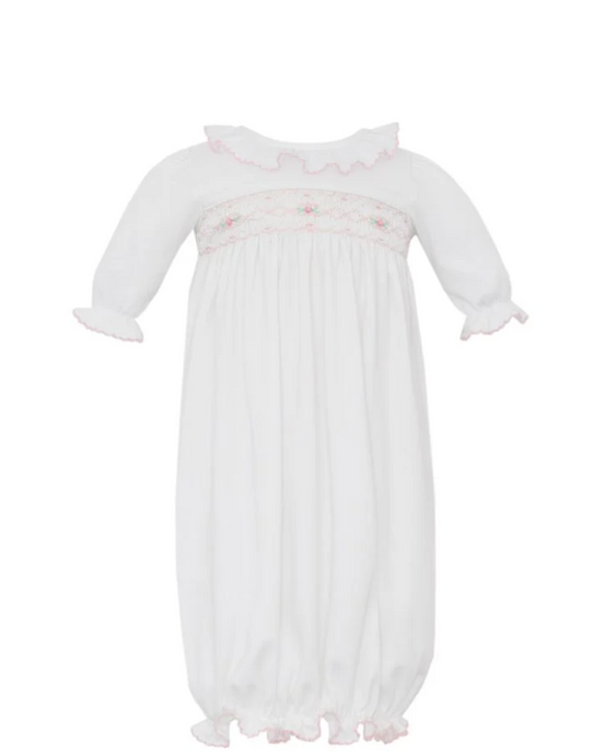 White Knit Girls Gown