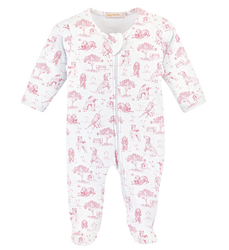 Barking Bliss Pink Footie