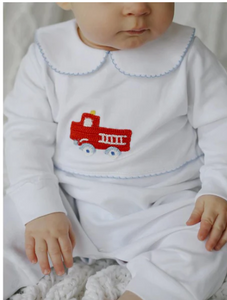 Crochet Playsuit - Fire Truck