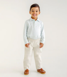 Prim And Proper Polo Long Sleeve in Greenwich