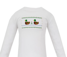 Mallard Duck - White Knit Boy's T-shirt L/S