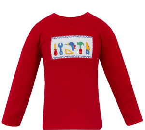 Tools - Red Knit Boy's T-Shirt L/S