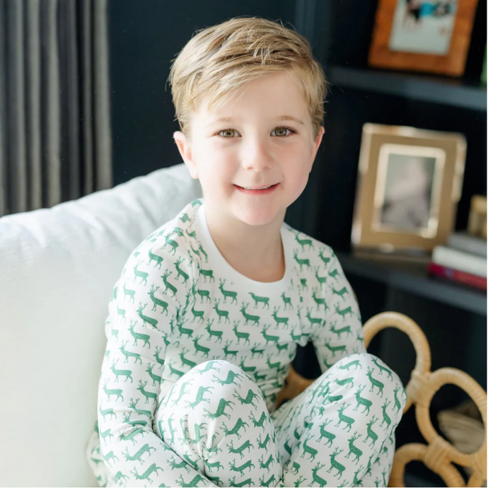 Grayson Woodland Deer PJ Set