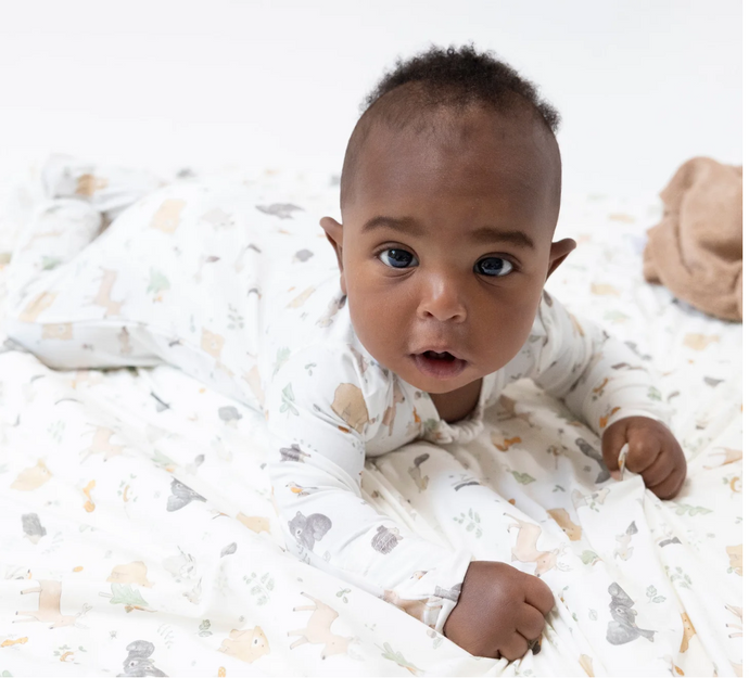 Woodland Babies- 2 Way Zipper Footie