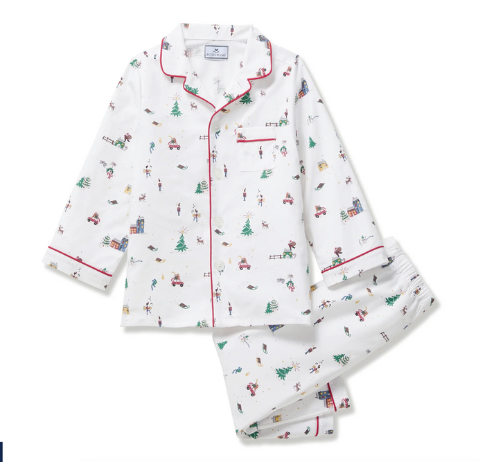Children's Twill Pajama in Holiday Town